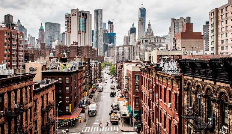 Vista urbana de Nueva York para ilustrar el marketing turístico